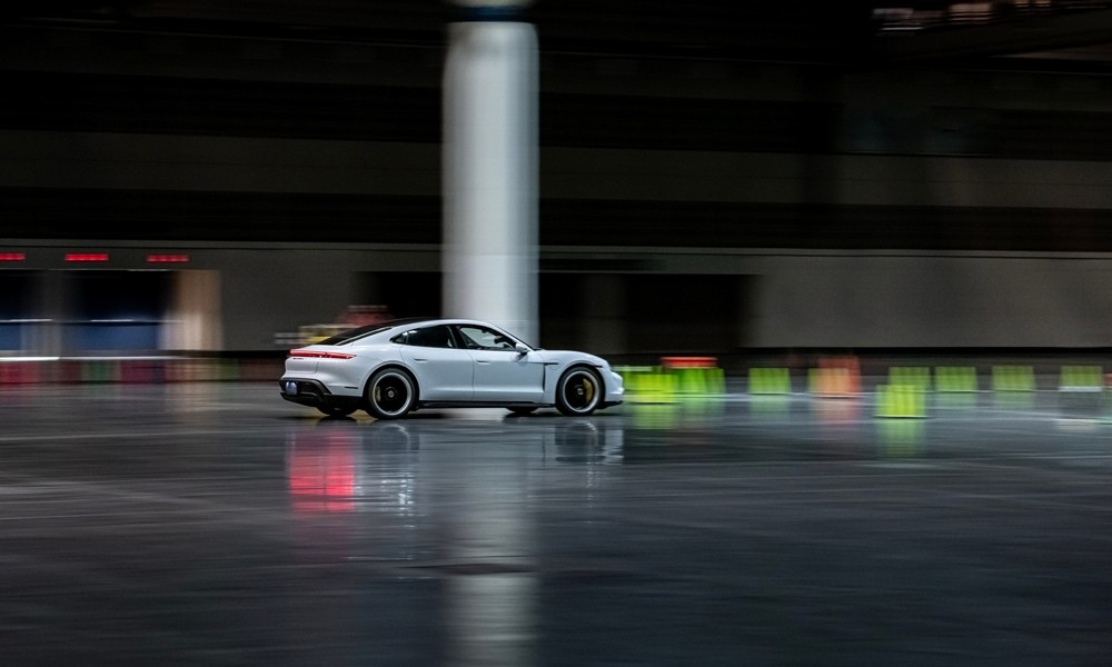 Porsche Taycan Indoor Record