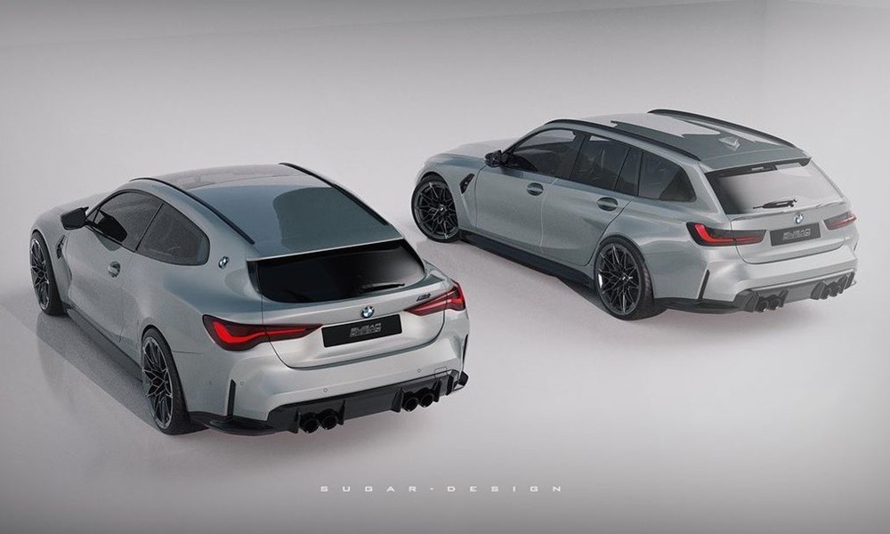 bmw m4 shooting brake rendering