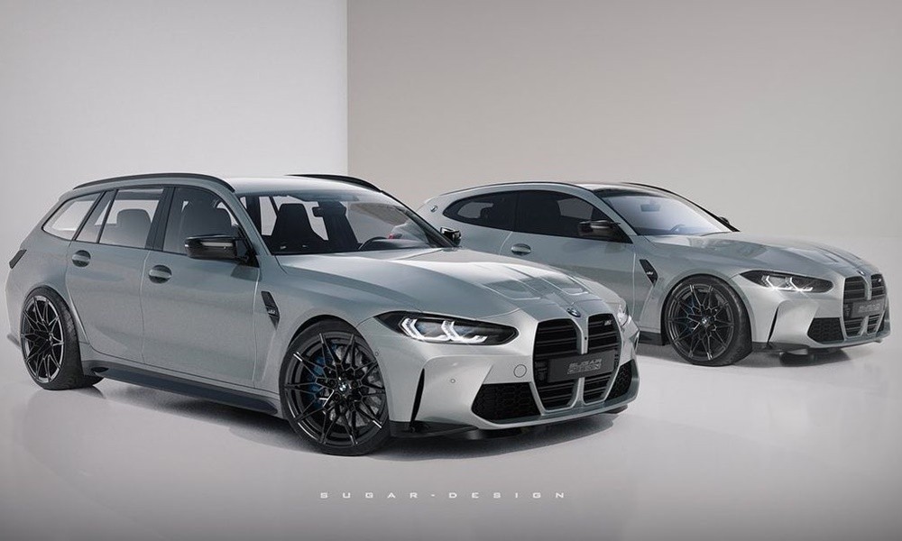 bmw m4 shooting brake rendering