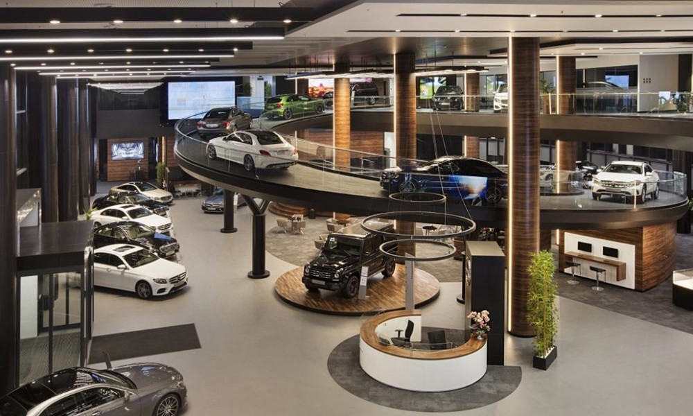 mercedes showroom