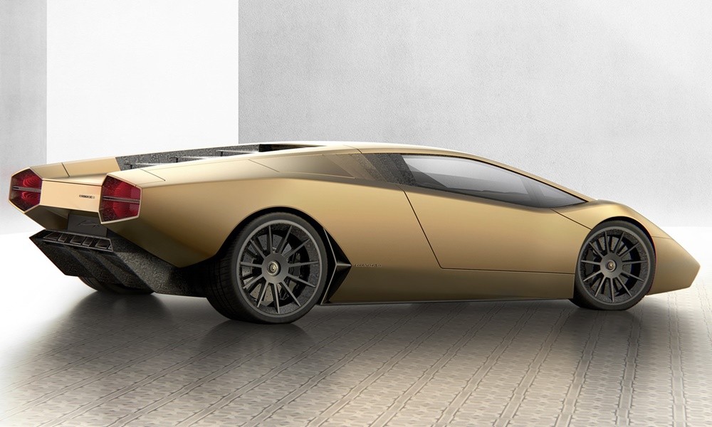 lamborghini countach 50th anniversary render