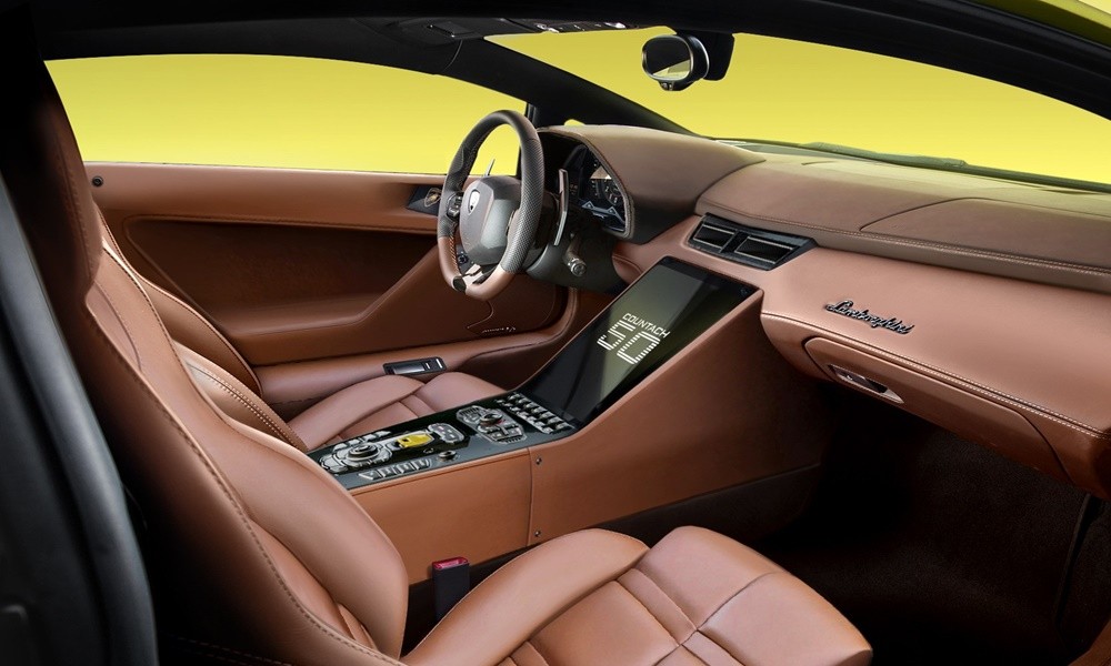 lamborghini countach 50th anniversary render