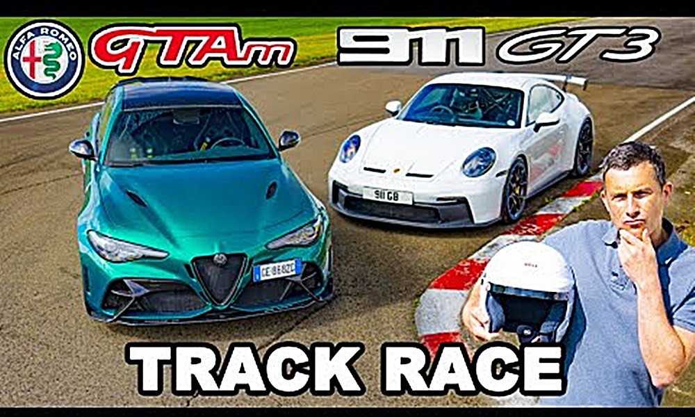 giulia gtam vs 911 gt3
