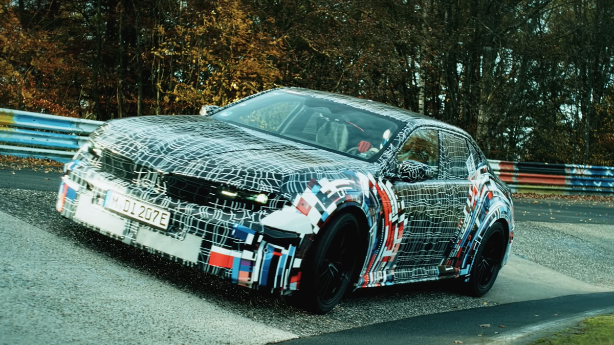 Η BMW iM3 στο Nurburgring, από την εμπρός αριστερή πλευρά